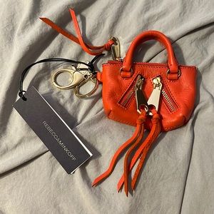Rebecca Minkoff
Red Moto Satchel Key Fob/Wristlet Poppy (Orange-red) Leather